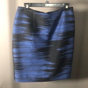 Worth New York vibrant blue and black skirt